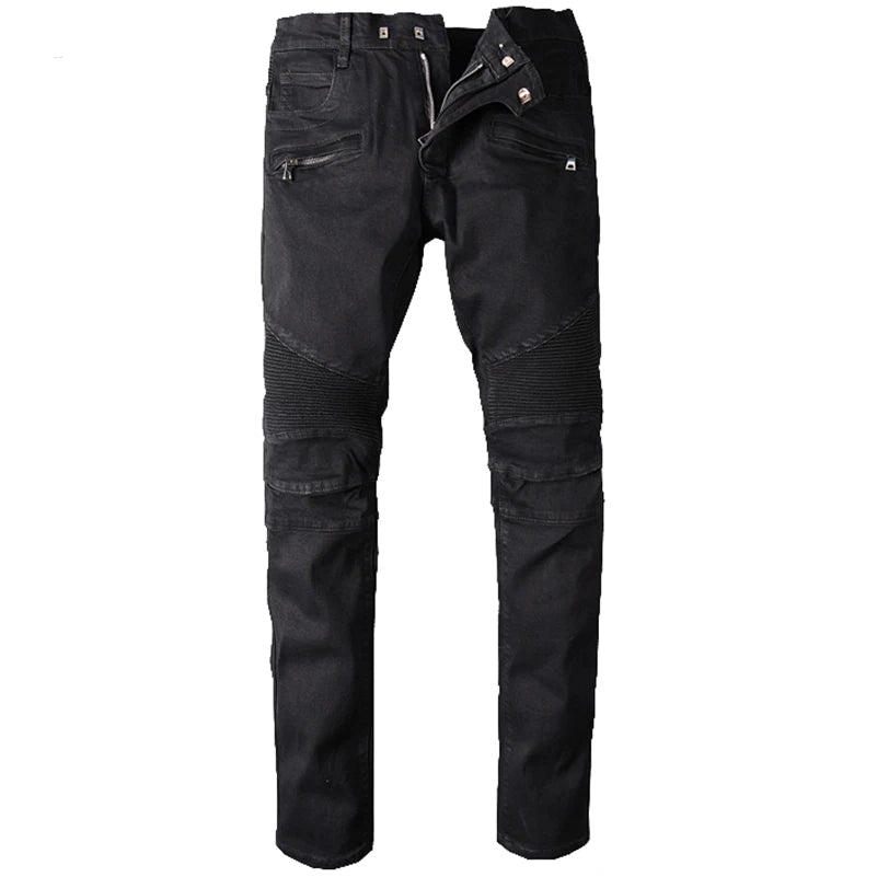 Biker Black Slim Fit Jeans