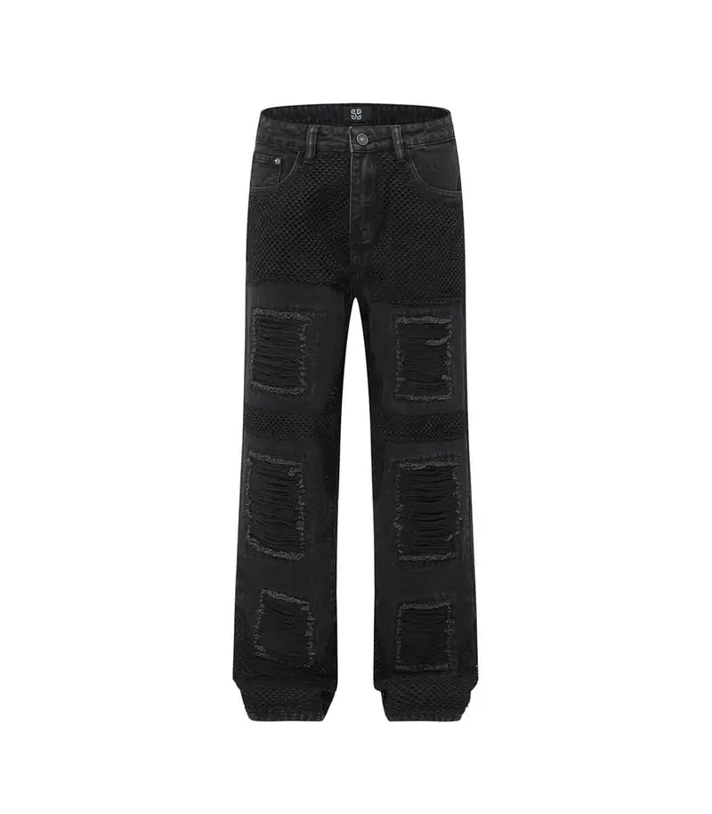 Patchwork Relaxed Jeans