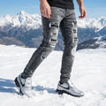 Black Diamond Painted Gray Skinny Jeans