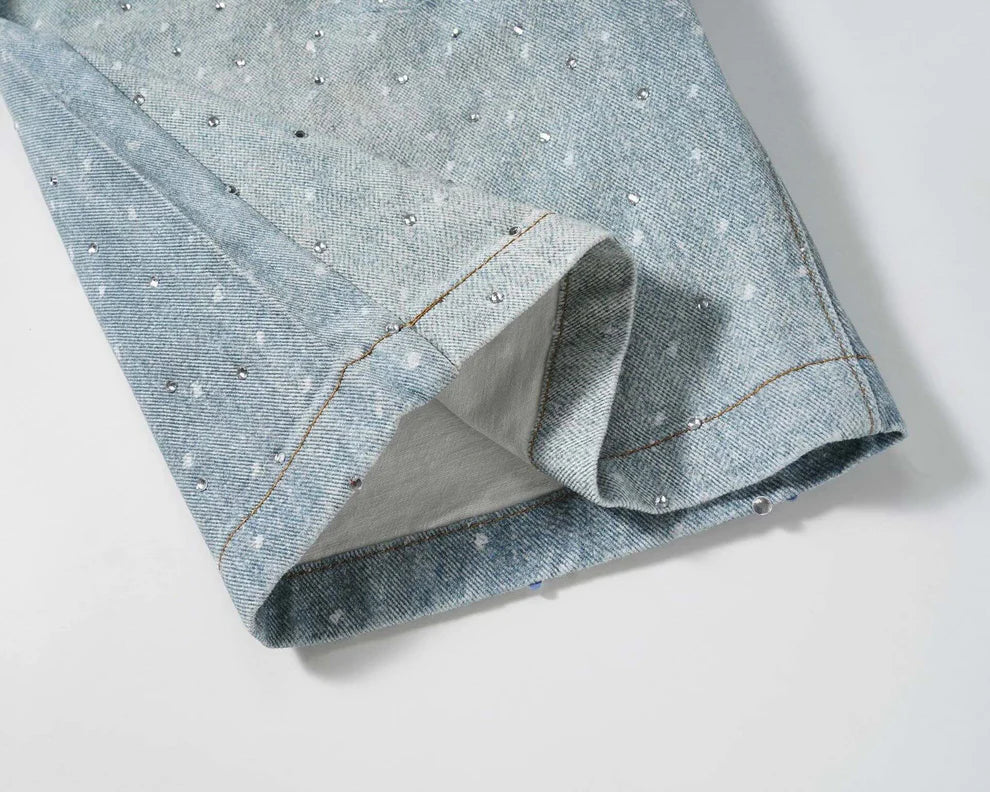Blue Diamonds Jorts