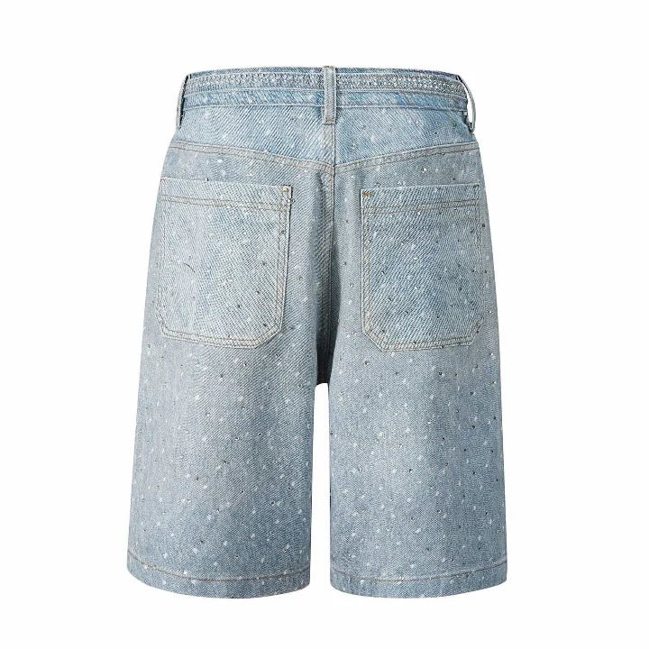 Blue Diamonds Jorts