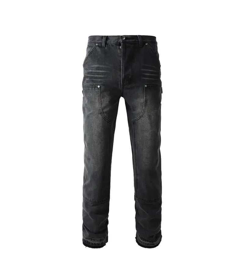 Dark Grey Chaps Slim Fit Jeans