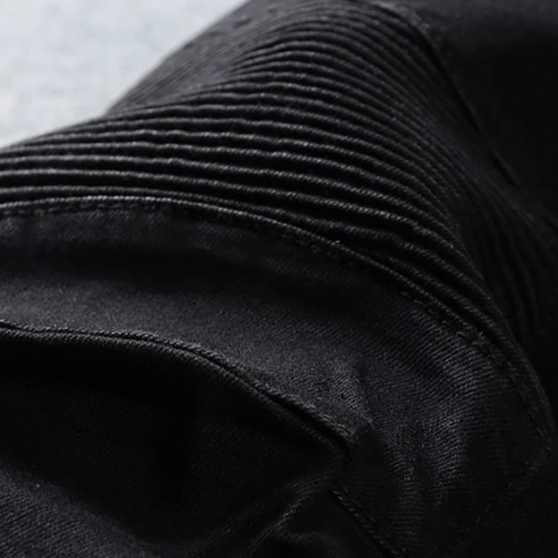 Biker Black Slim Fit Jeans