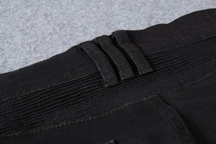 Biker Black Slim Fit Jeans
