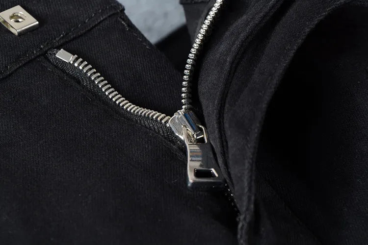 Biker Black Slim Fit Jeans