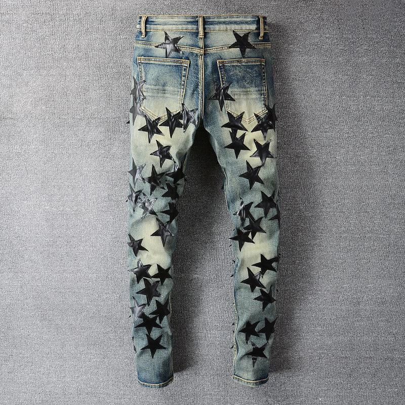 Black Stars Skinny Jeans