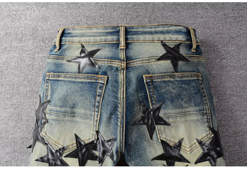 Black Stars Skinny Jeans