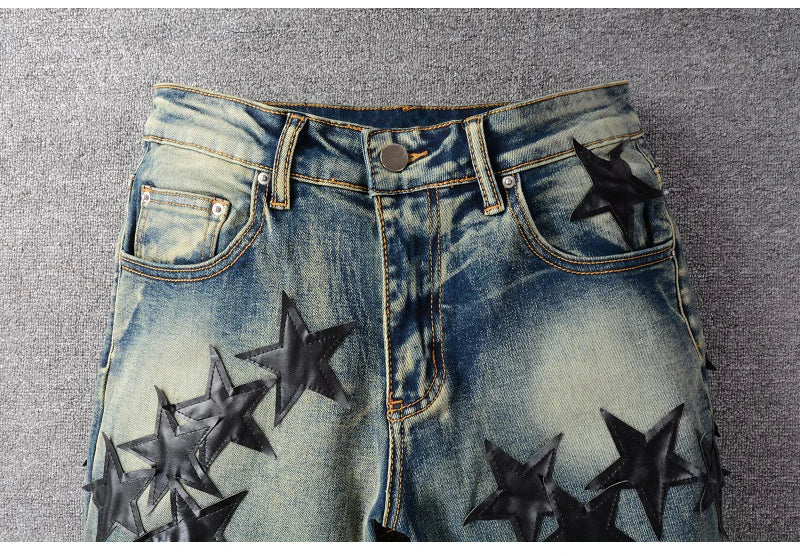 Black Stars Skinny Jeans