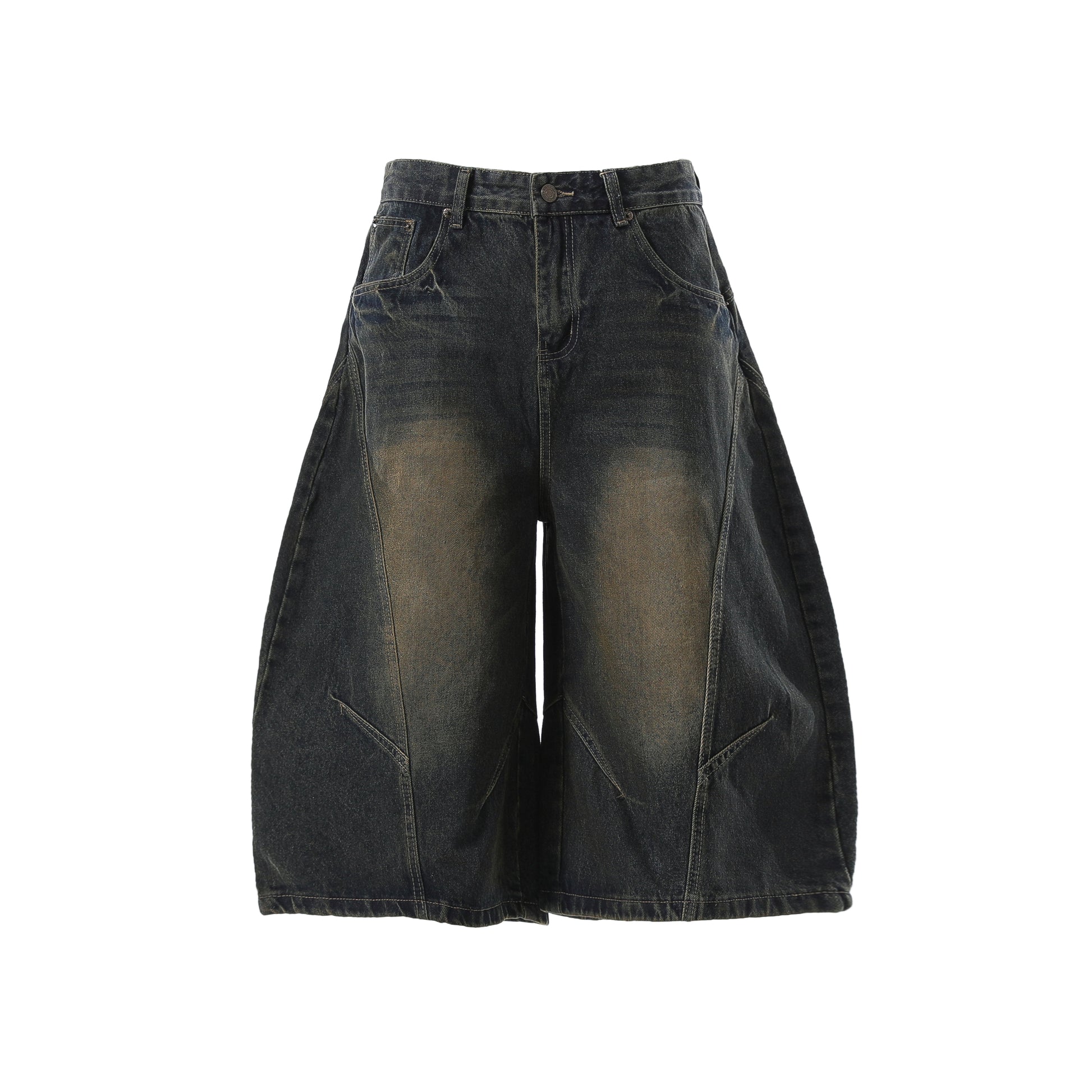 Retro Blue Vintage Korean Jorts