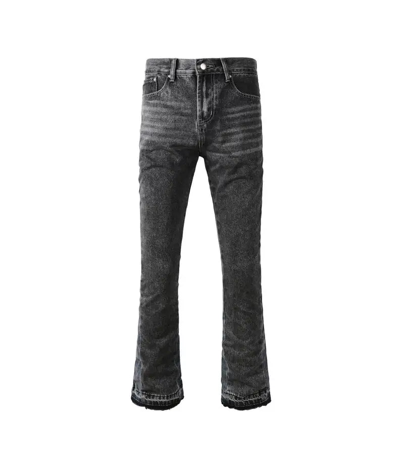 Basic Gray Flared Jeans