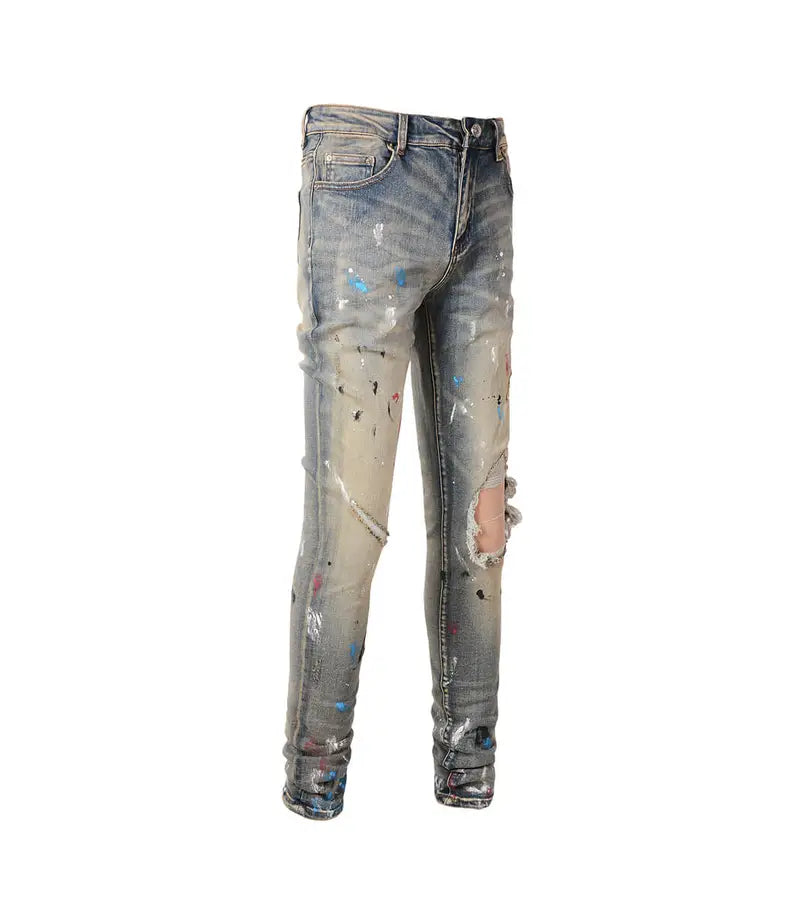 Hand Painted Skinny Jeans