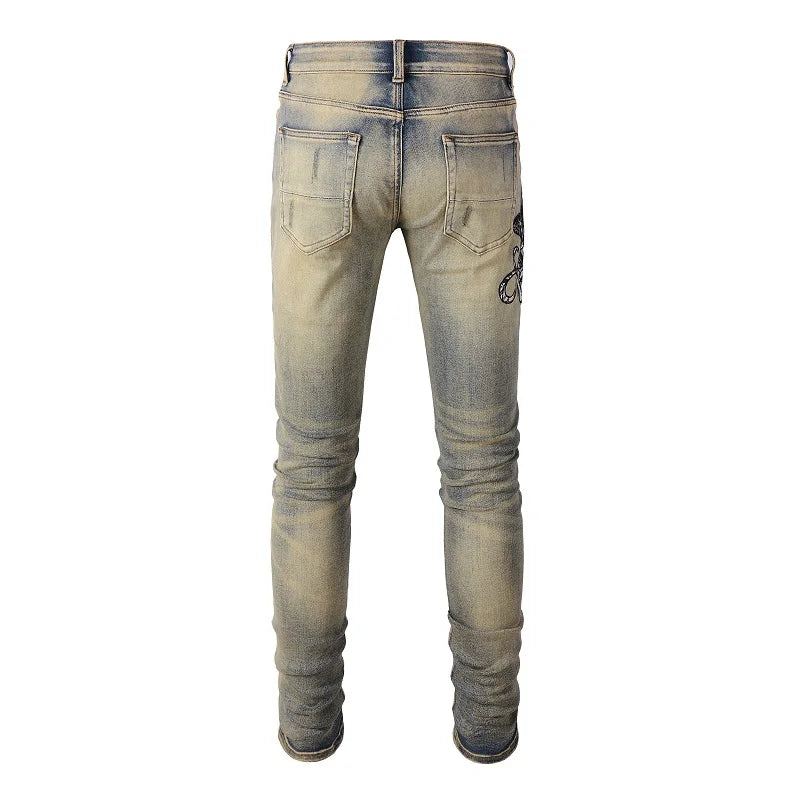 Grey Mamba Skinny Jeans