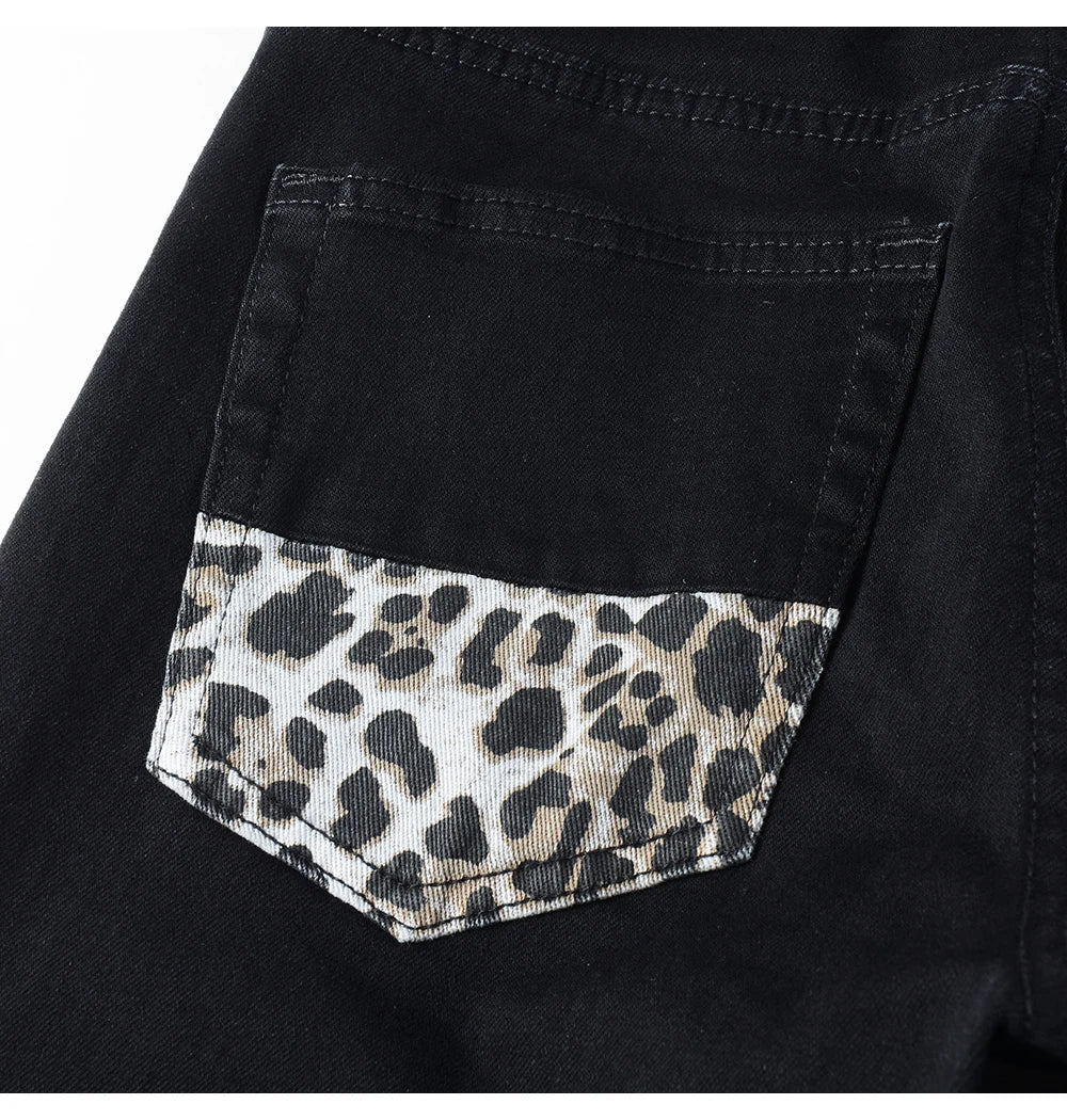 Jaguar Patchwork Skinny Jeans