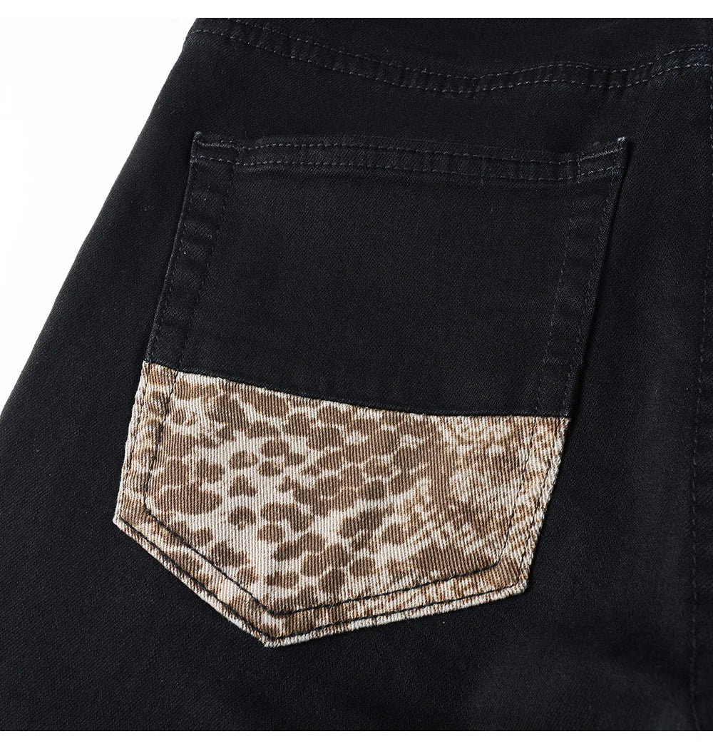 Python Patchwork Skinny Jeans