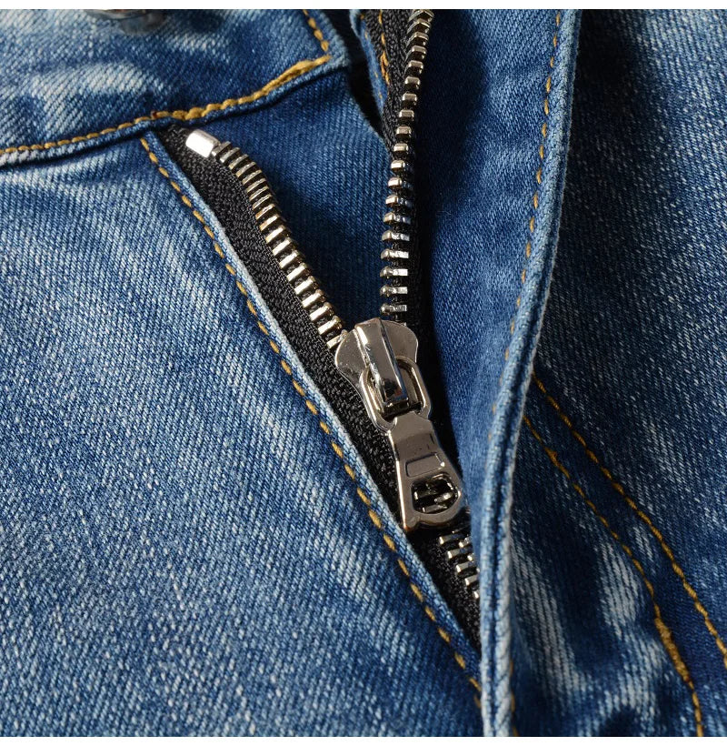 Pattern Stars Skinny Jeans