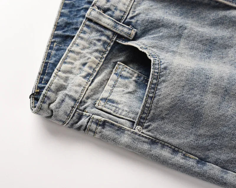 Splattered Paint Light Gray Flared Jeans