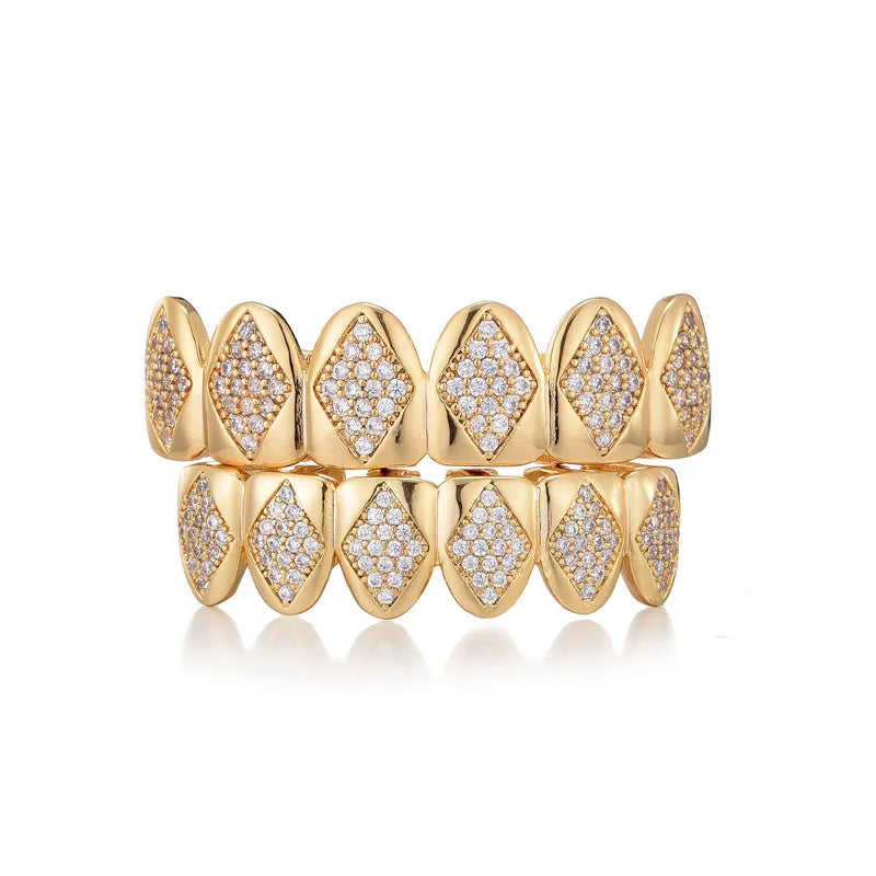 Iced-out spades Grillz 6x6