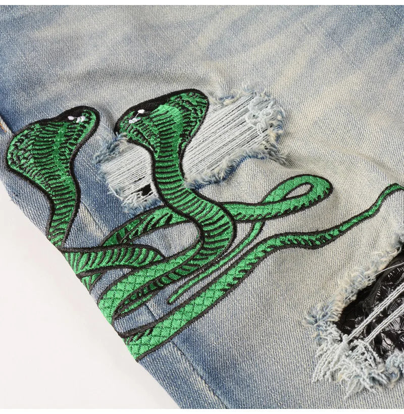 Green Mamba Skinny Jeans