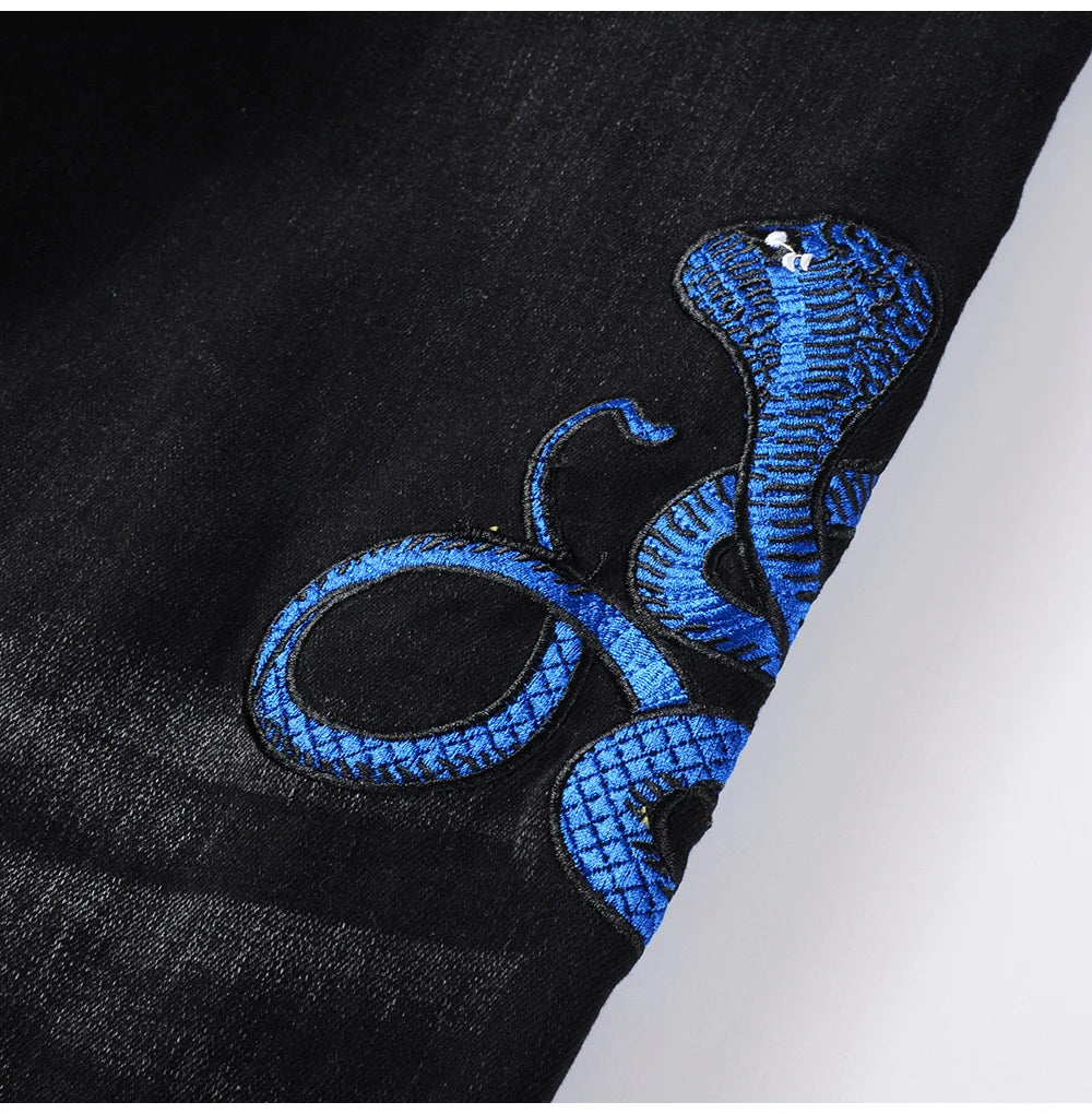 Royal Blue Mamba Skinny Jeans