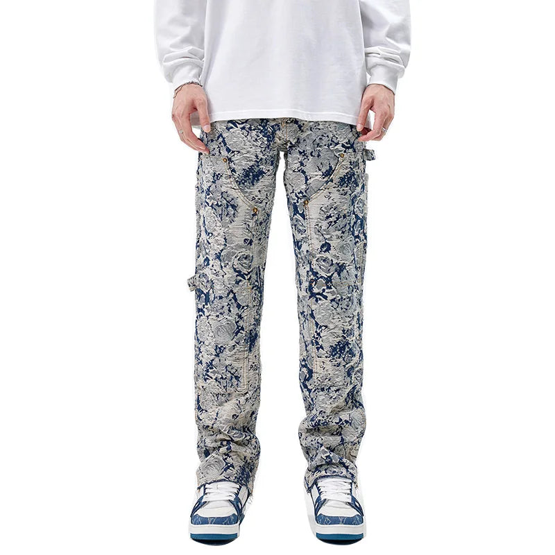 Chaps Floral Weave Relaxed Jeans