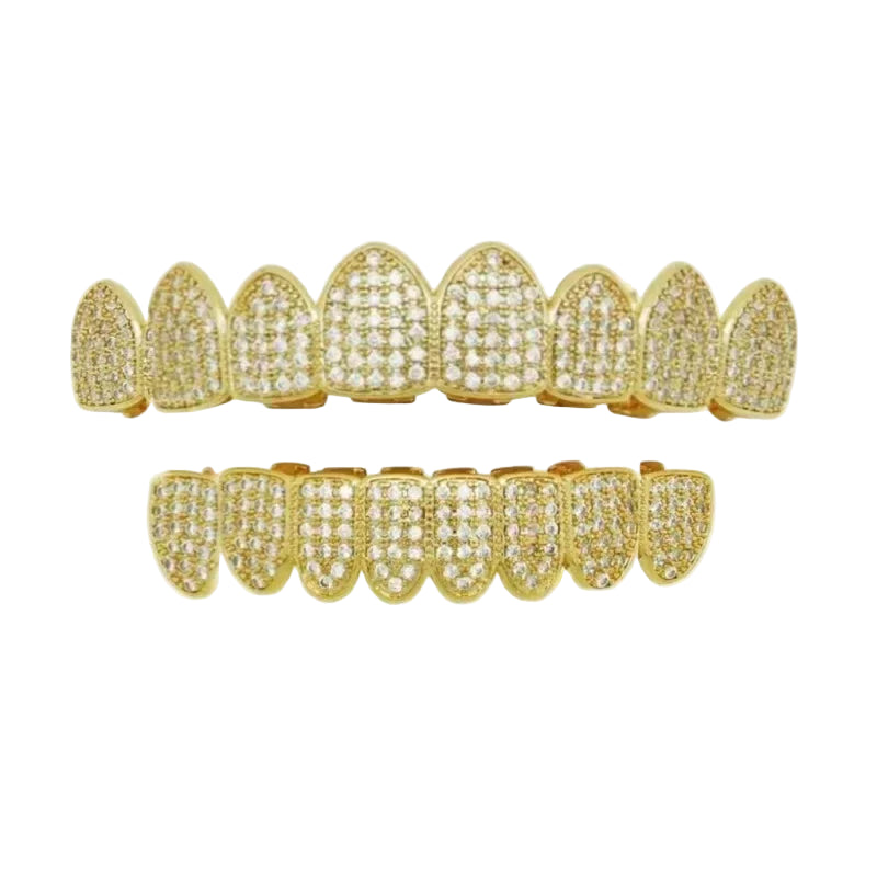Iced-edge Grillz oro 8x8