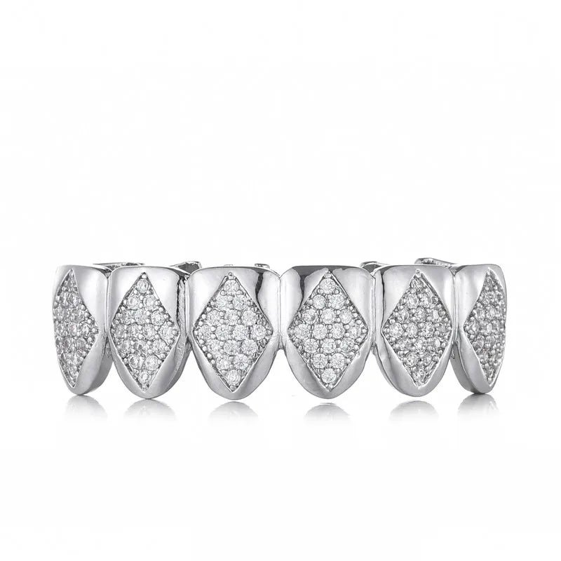 Iced-out spades Grillz 6x6