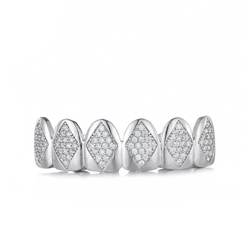 Iced-out spades Grillz 6x6