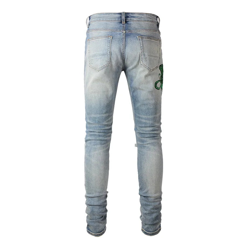 Green Mamba Skinny Jeans