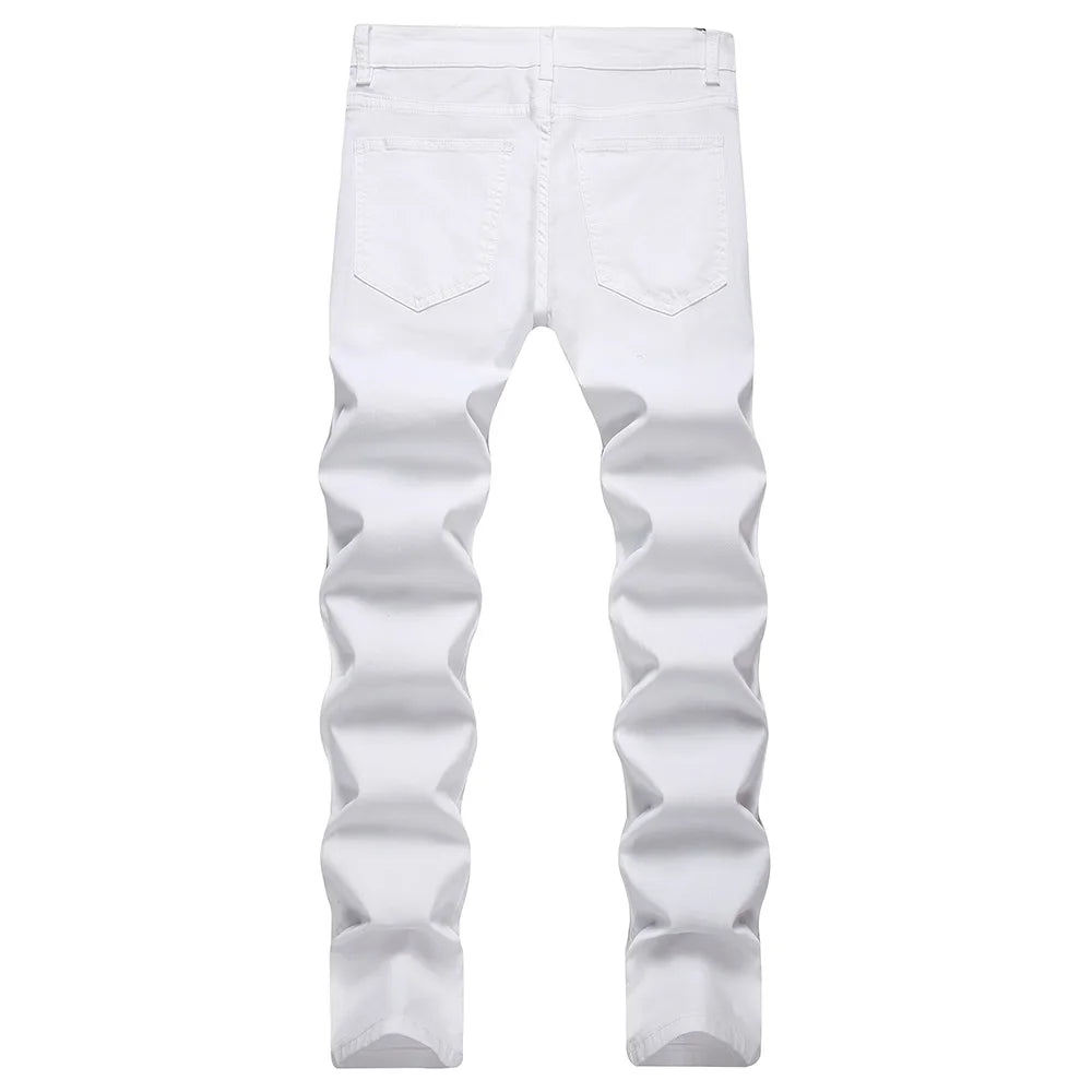 Classic White Slim Fit Jeans