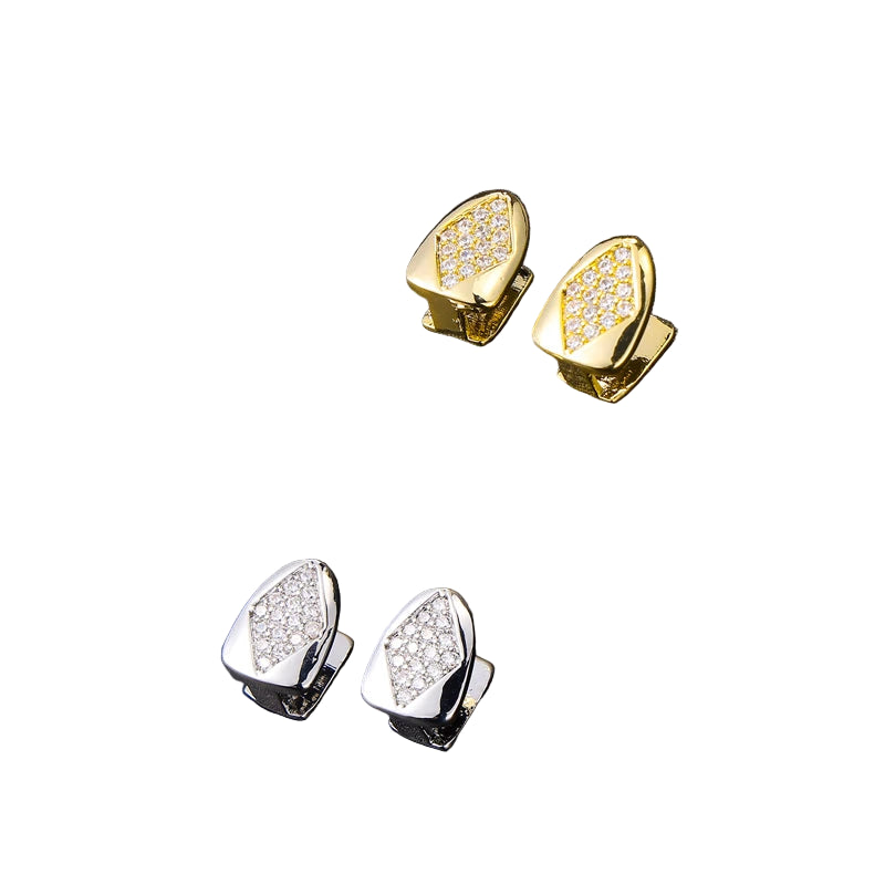 Iced-out spades Grillz