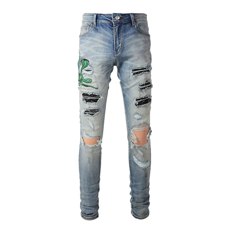 Green Mamba Skinny Jeans