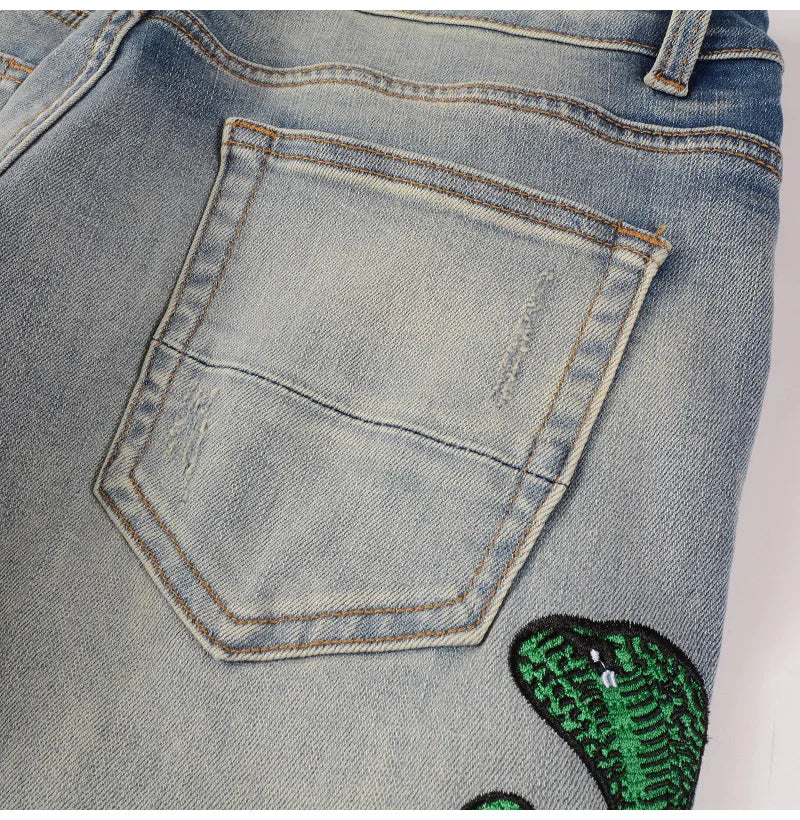 Green Mamba Skinny Jeans