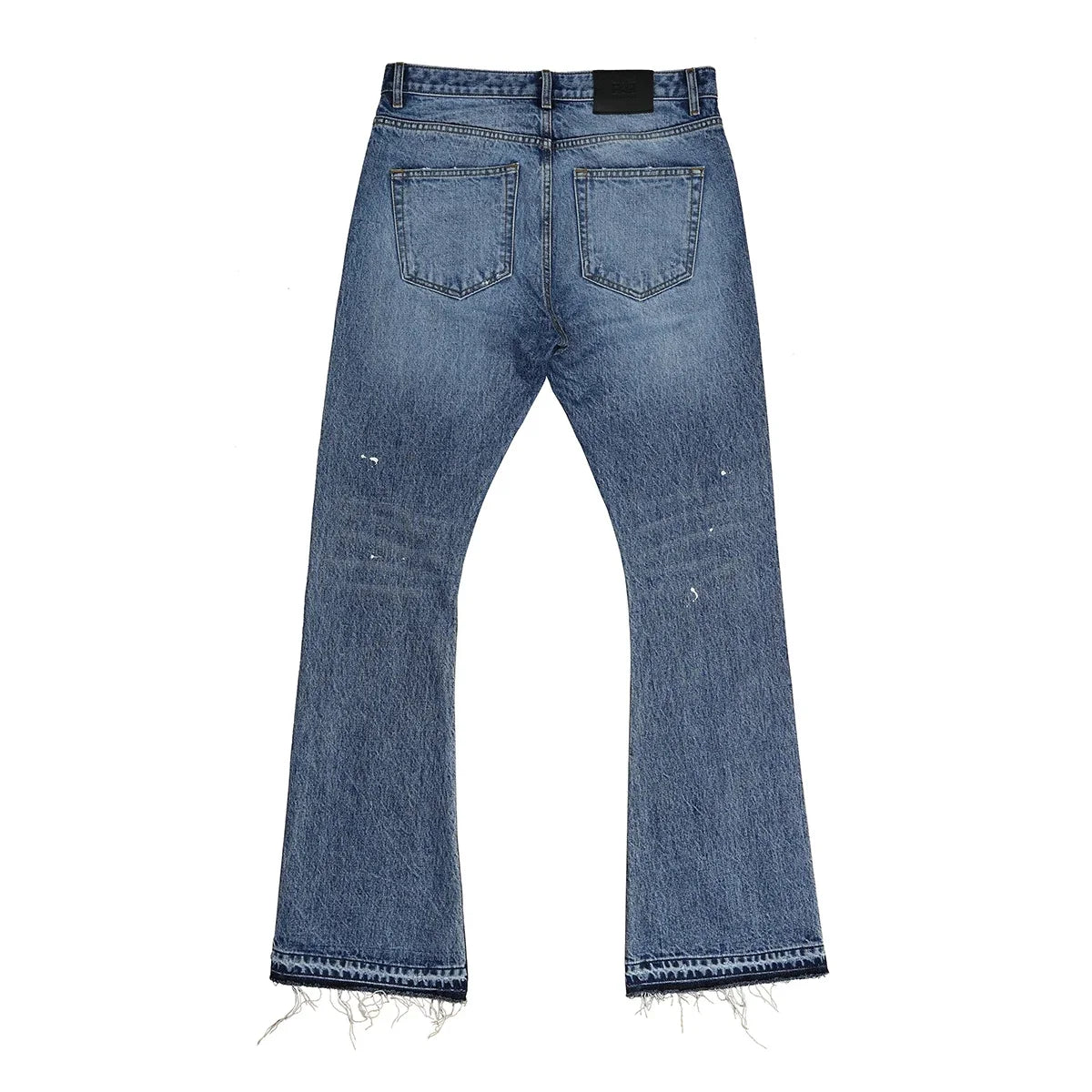 Splattered Paint Blue Flared Jeans