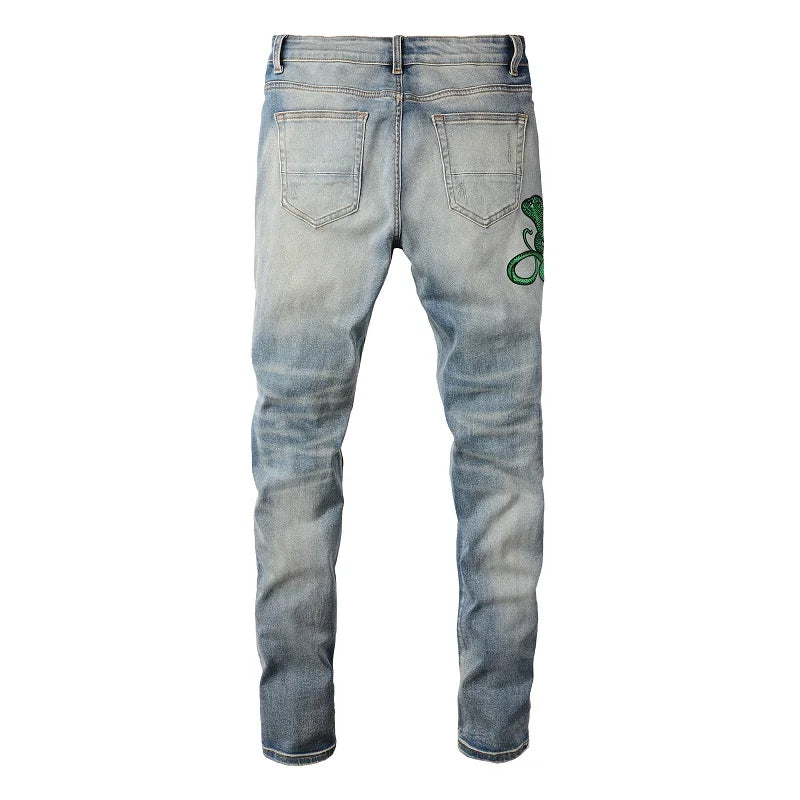 Green Mamba Skinny Jeans