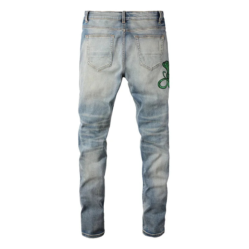 Green Mamba Skinny Jeans