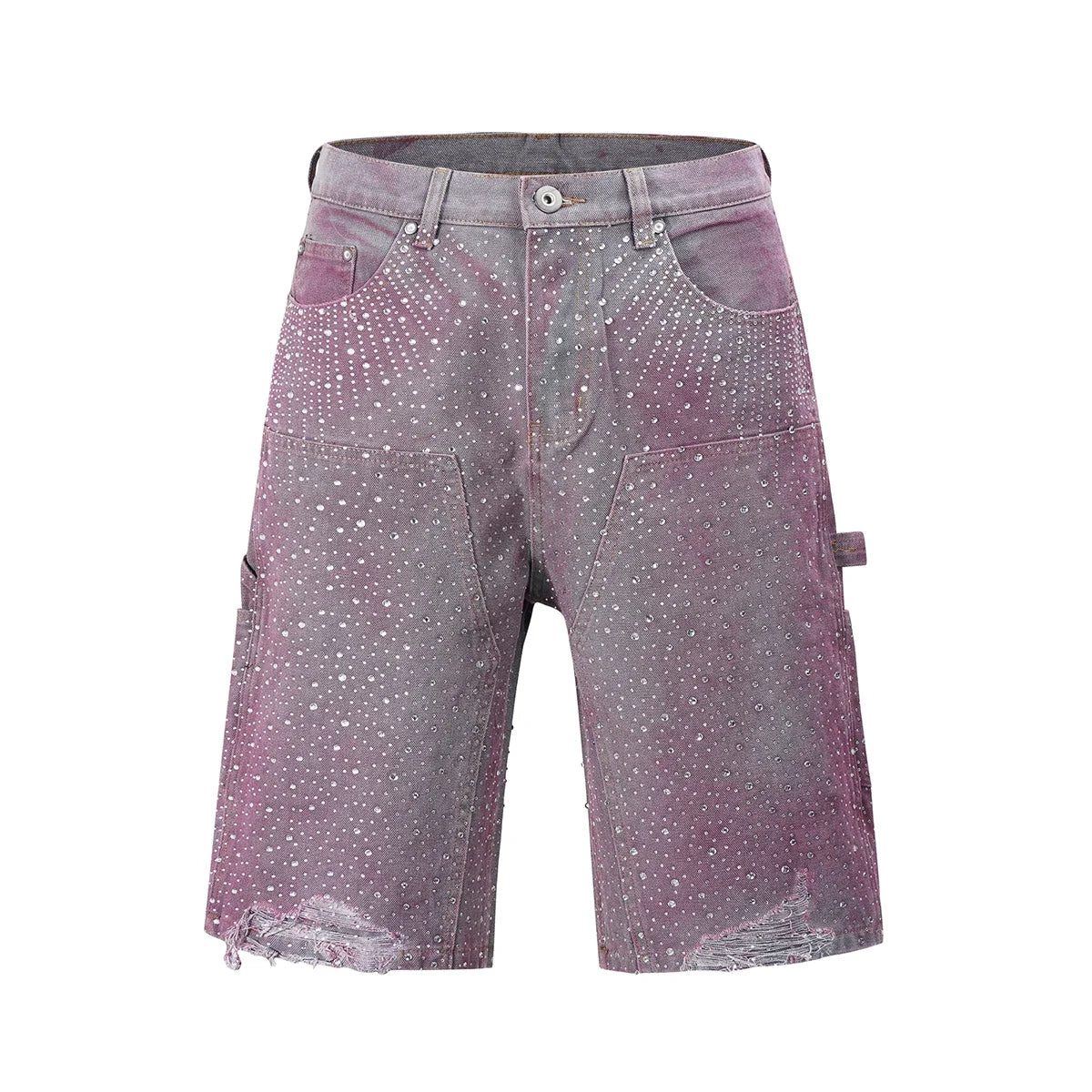 Purple Diamonds Jorts