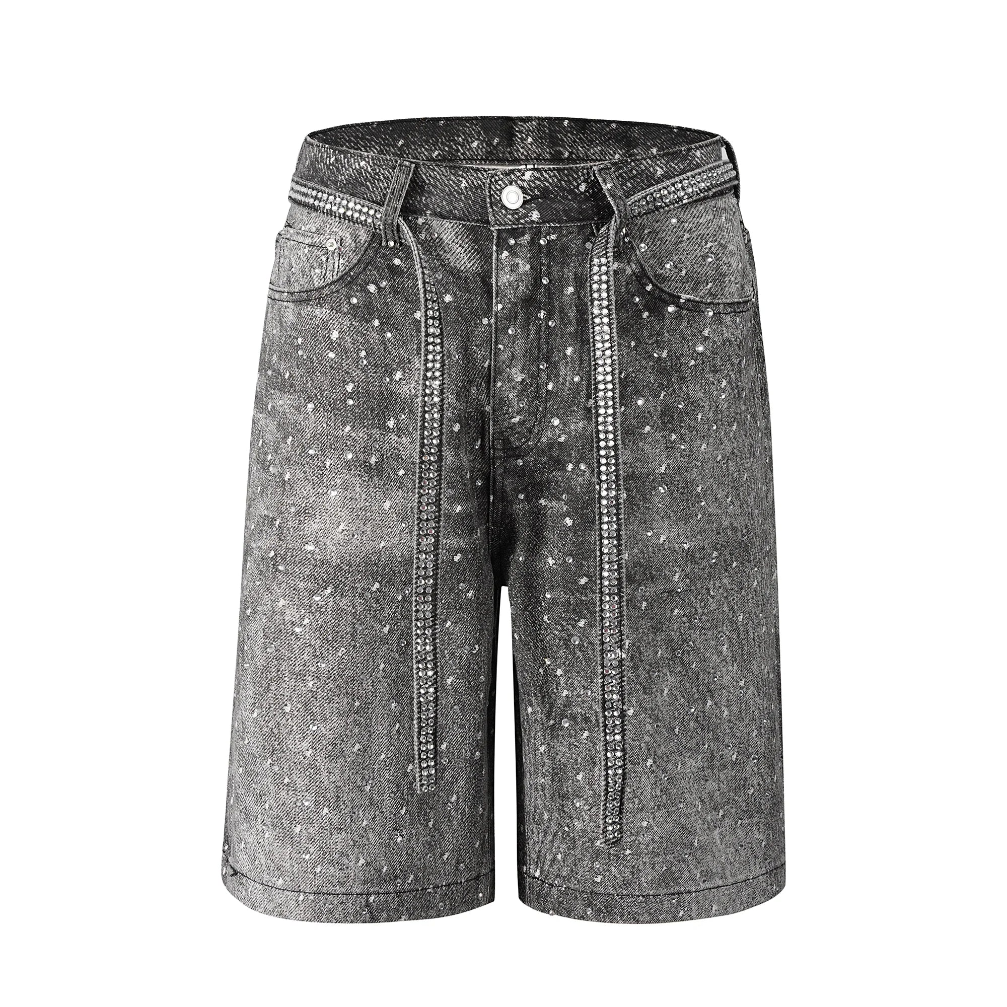 Gray Diamonds Jorts