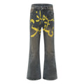 Graffiti Flared Jeans