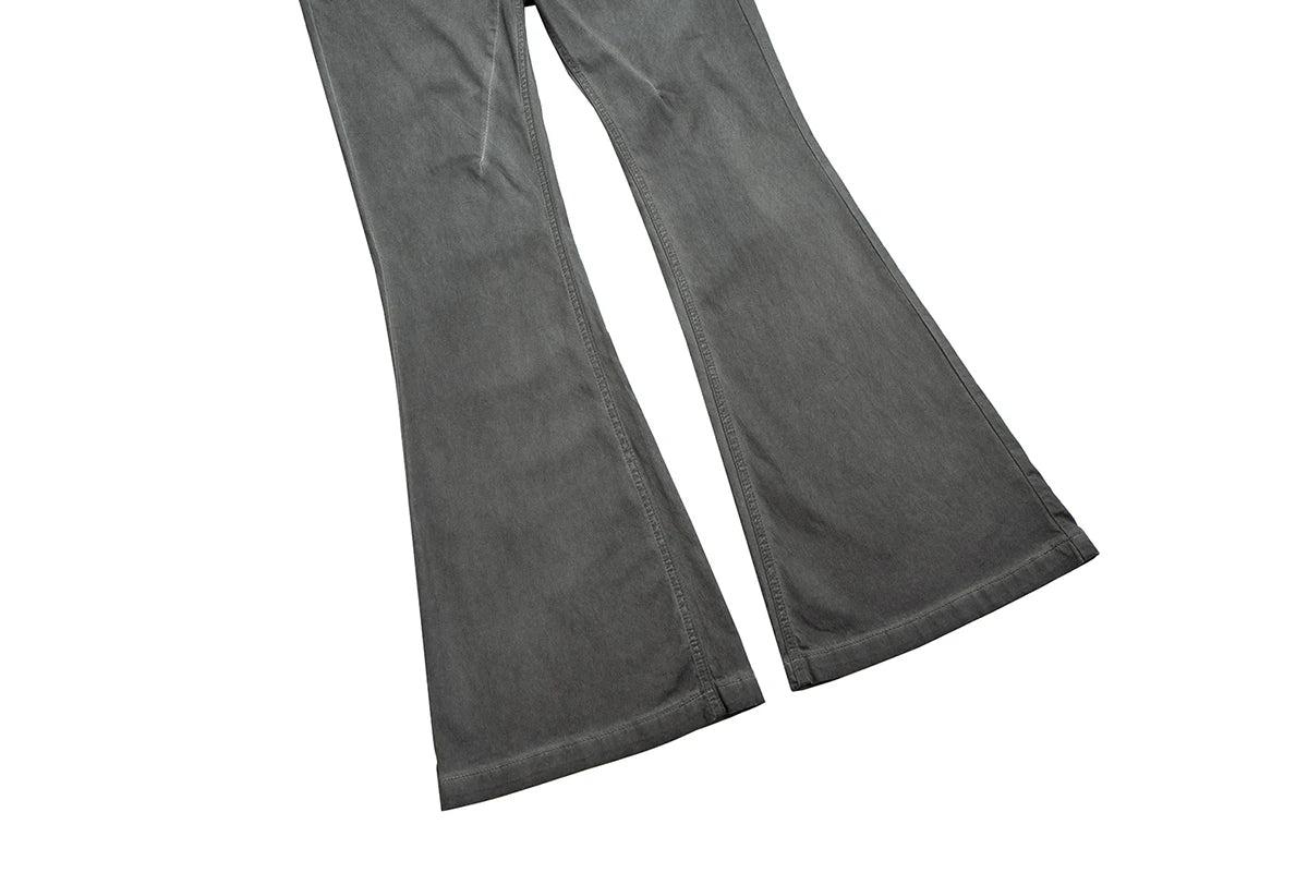 Washed Gray Stacked Jeans