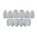 Iced-edge Grillz argento 6x6