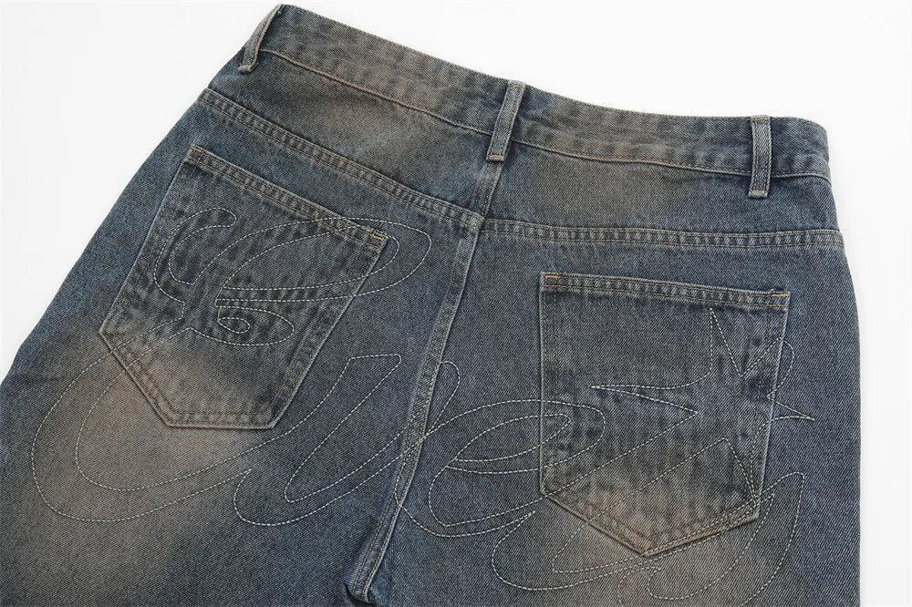 Graffiti Flared Jeans