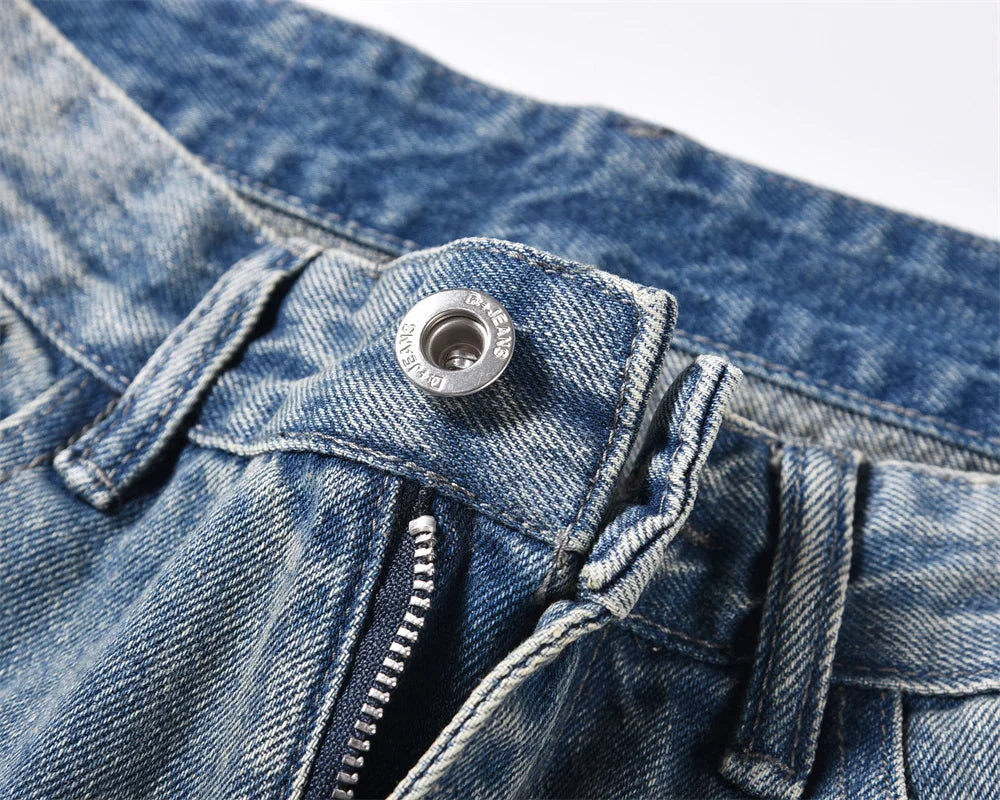 Scraped Flared Jeans