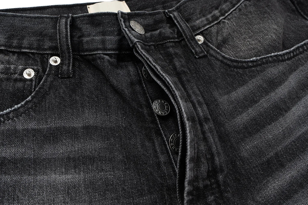 Splattered Paint Gray Flared Jeans