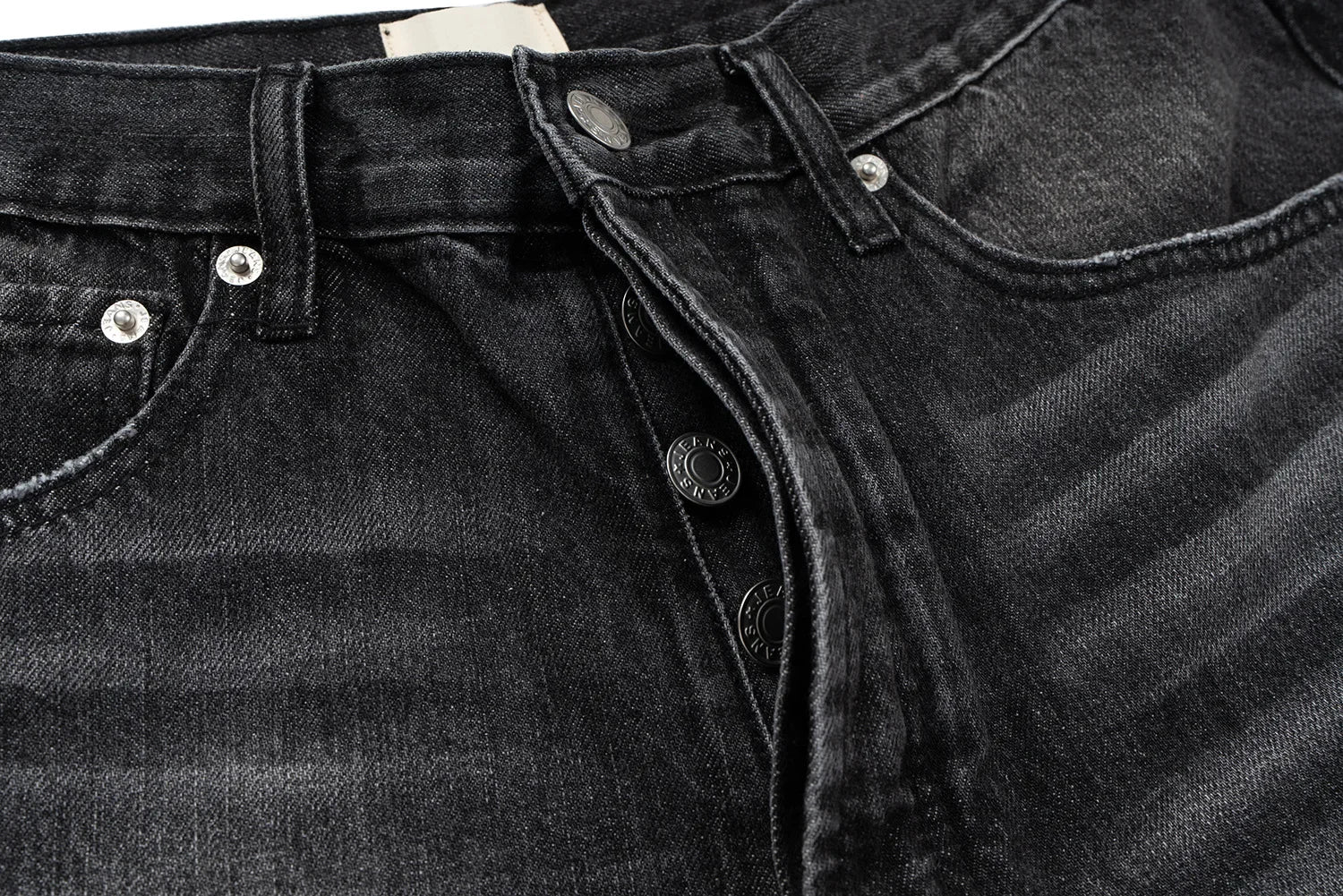 Splattered Paint Gray Flared Jeans