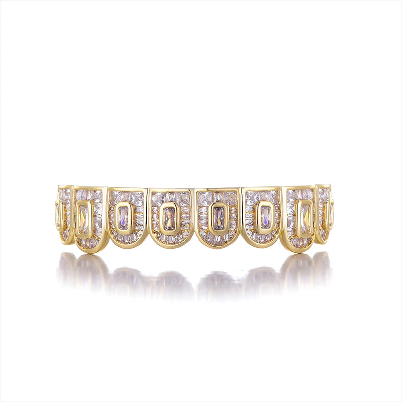 Iced-out baguette Grillz 8x8