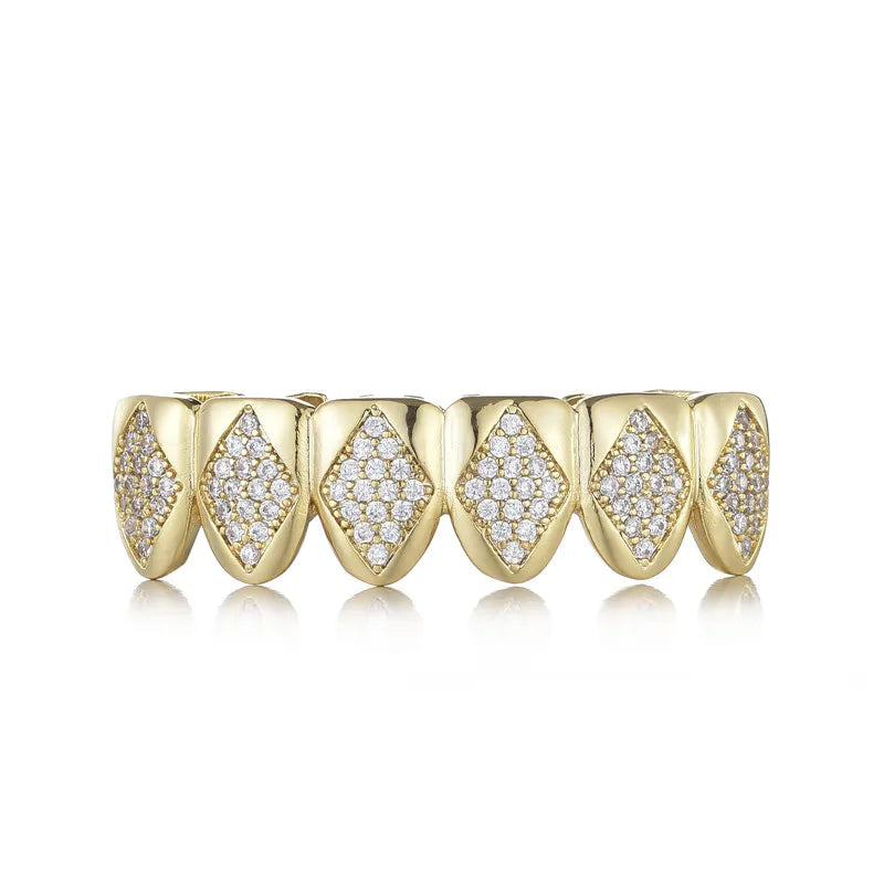 Iced-out spades Grillz 6x6