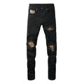 Python Patchwork Skinny Jeans