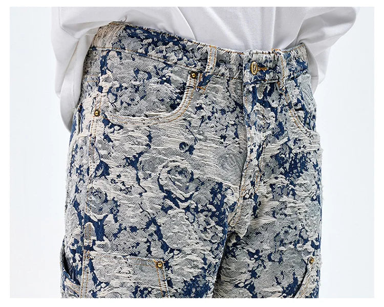 Chaps Floral Weave Relaxed Jeans