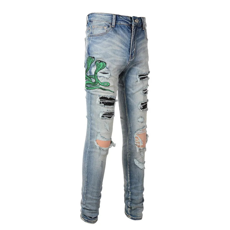 Green Mamba Skinny Jeans