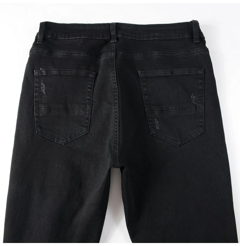 Classic Black Ripped Skinny Jeans